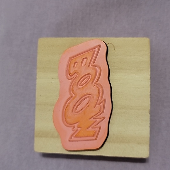 Set of 3 Comic Book Phrase Clouds, BOOM, POW, Wow phrase Wooden Rubber Stamps - Picture 3 of 5